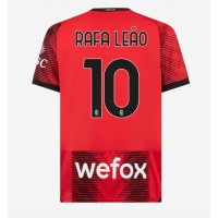 Pánský Fotbalový dres AC Milan Rafael Leao #10 2023-24 Domácí Krátký Rukáv